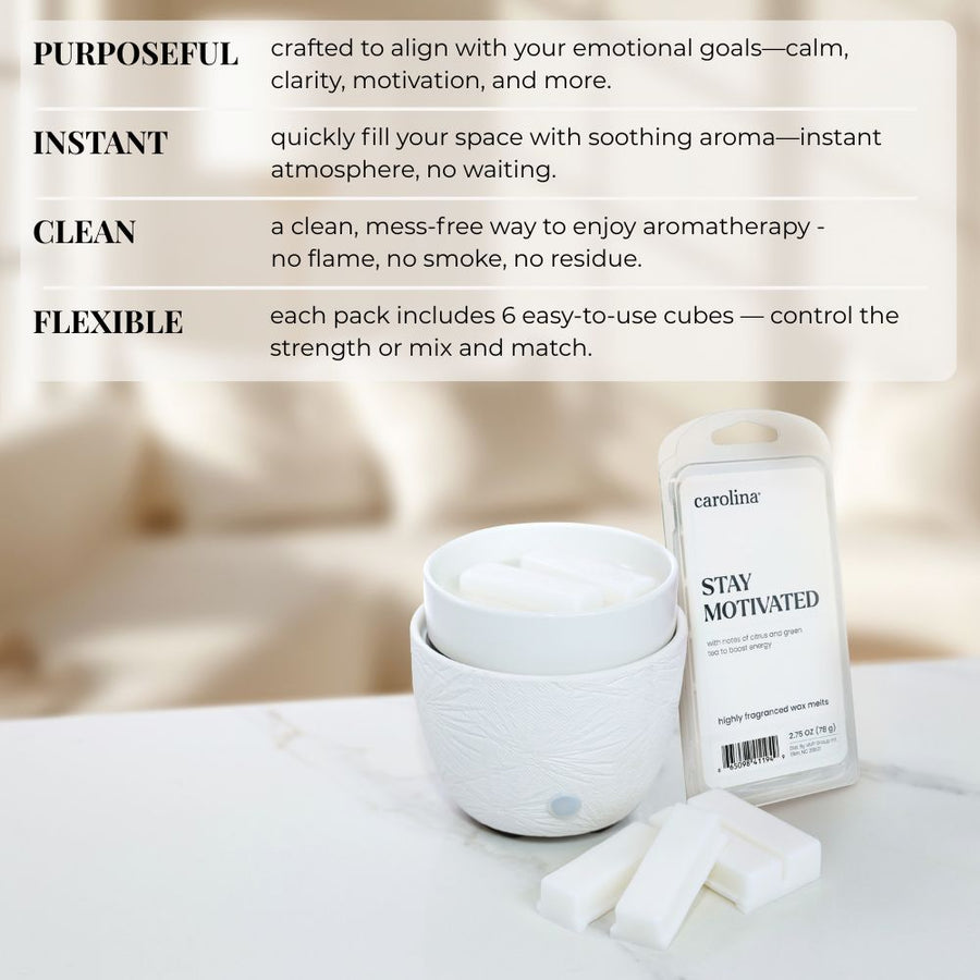 Stay Motivated Wax Melt, 2.75oz, Wellness Collection