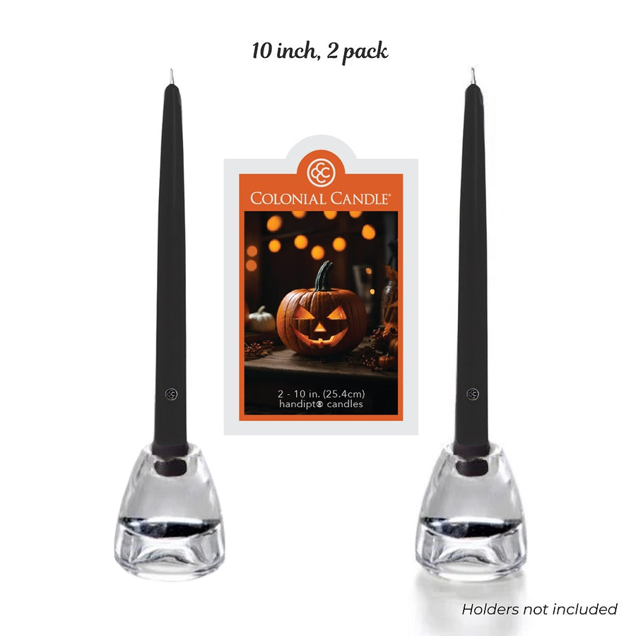 10" Black Handipt Taper, 2 Pack