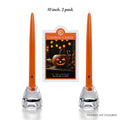 10" Pumpkin Handipt Taper, 2 Pack