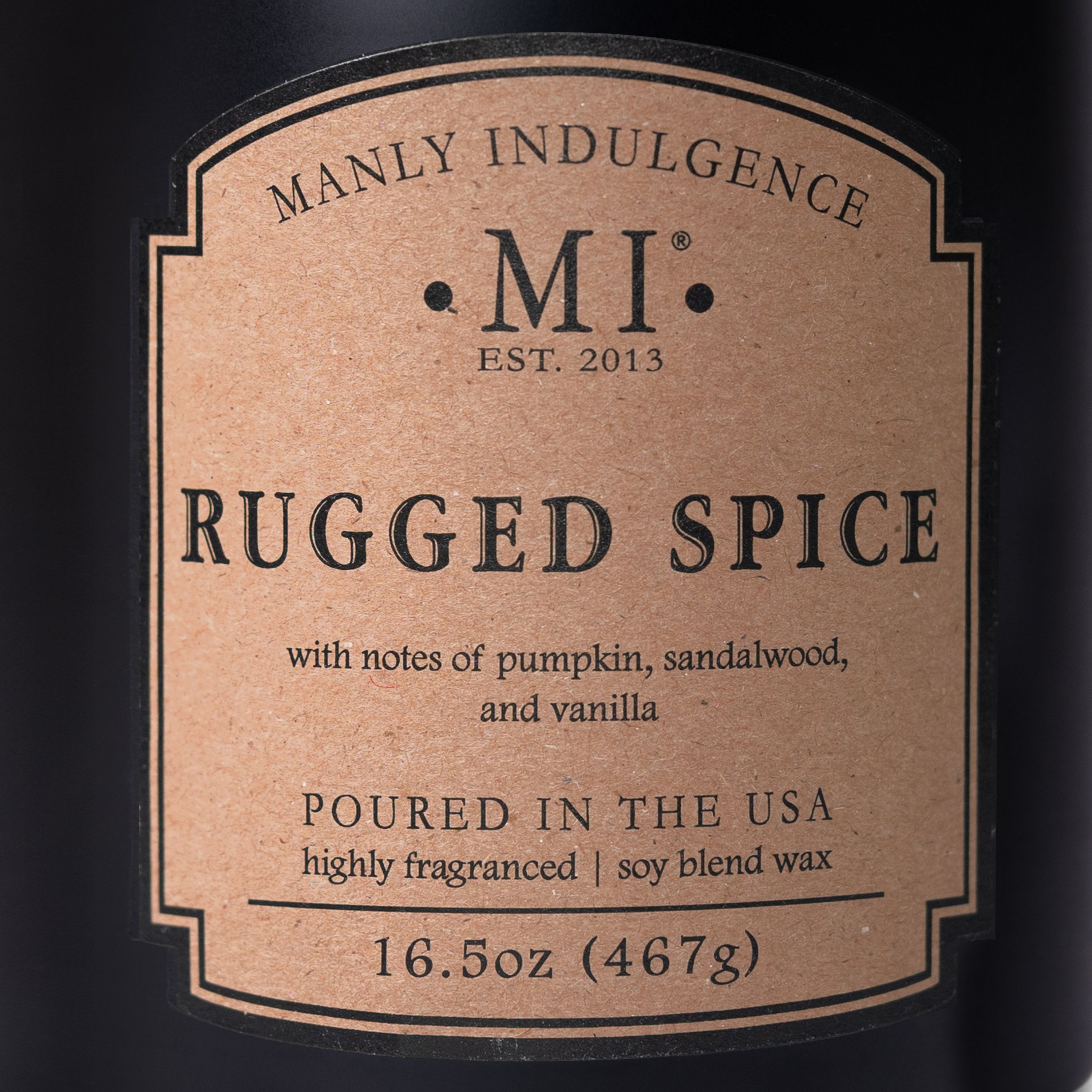 Rugged Spice, Manly Indulgence, 16.5oz, Classic+ Collection