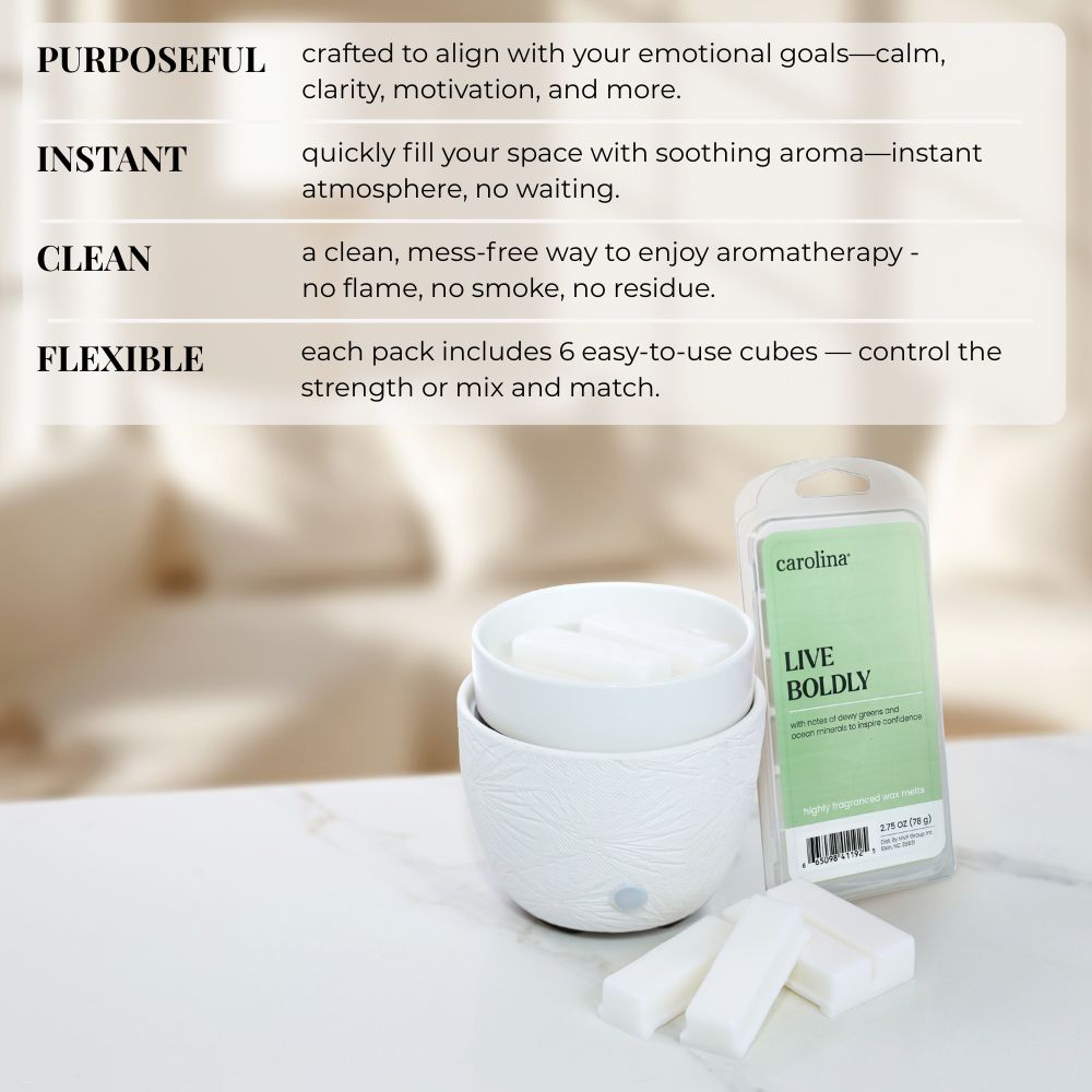 Live Boldly Wax Melt, 2.75oz, Wellness Collection