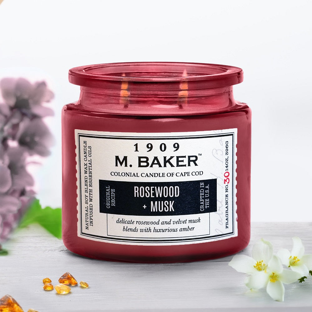 Rosewood & Musk, 14 oz, M Baker Collection