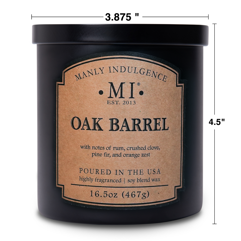 Oak Barrel, Manly Indulgence, 16.5oz, Classic+ Collection