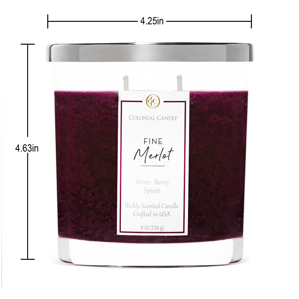 Fine Merlot, 8oz, Classic Ovals