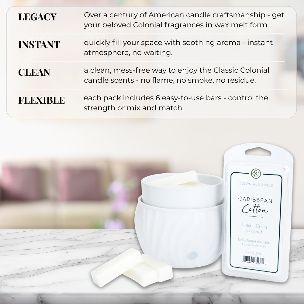 Caribbean Cotton, 2.75oz, Wax Melts