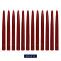 Traditional Cranberry 10" Handipt Taper
