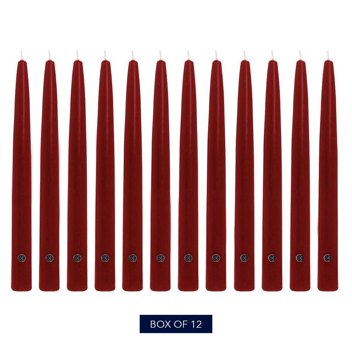 Traditional Cranberry 12" Handipt Taper