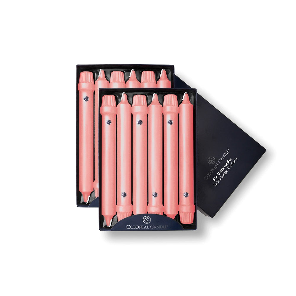 Peach 8" Classic Dinner Candle
