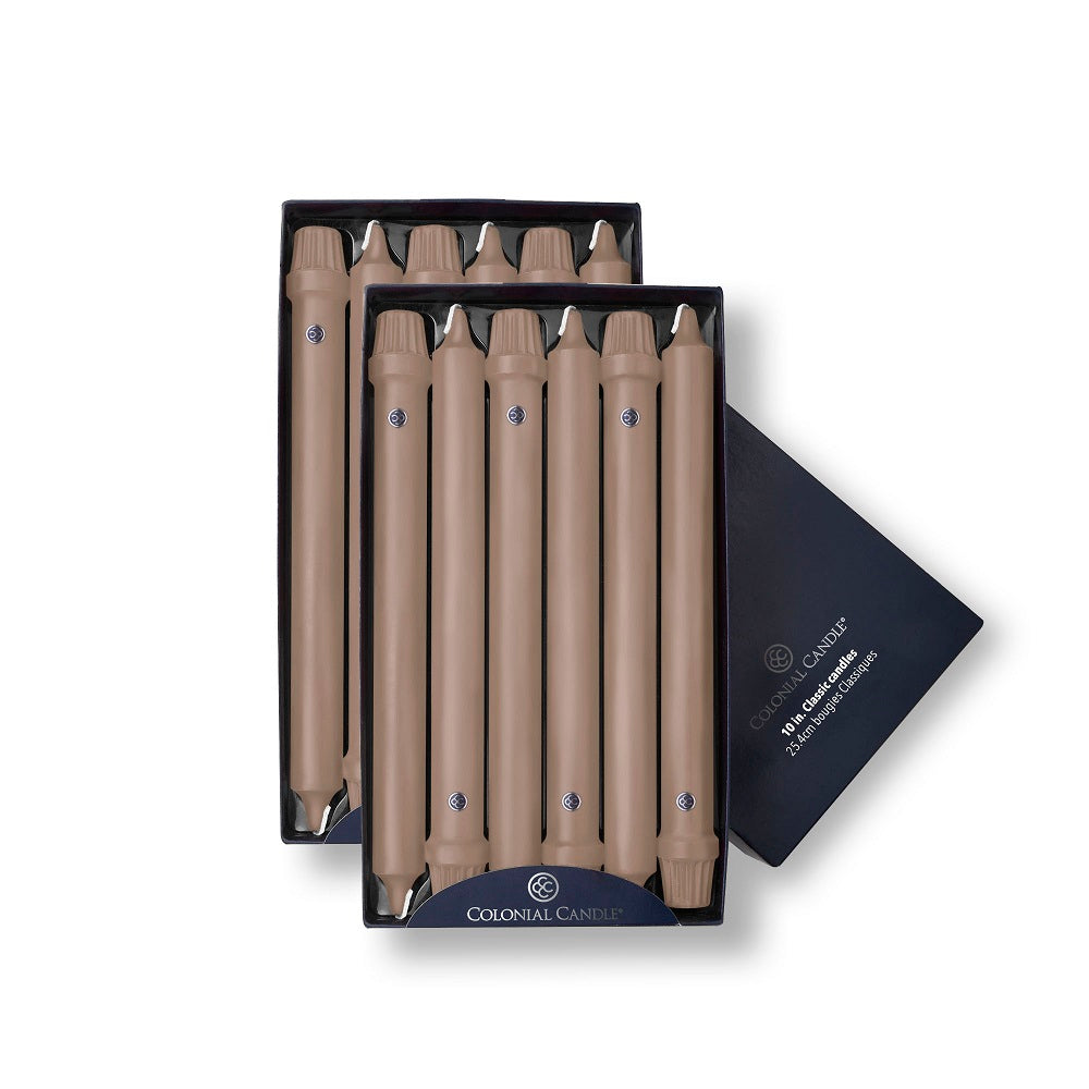 Mocha 10" Classic Dinner Candle