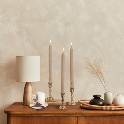 Mocha 8" Classic Dinner Candle