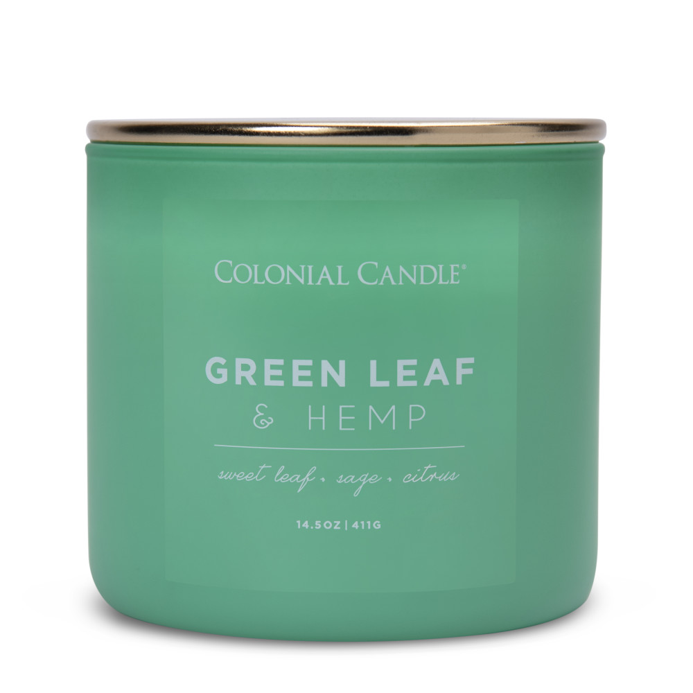 Green Leaf Hemp. 14.5oz, Pop of Color